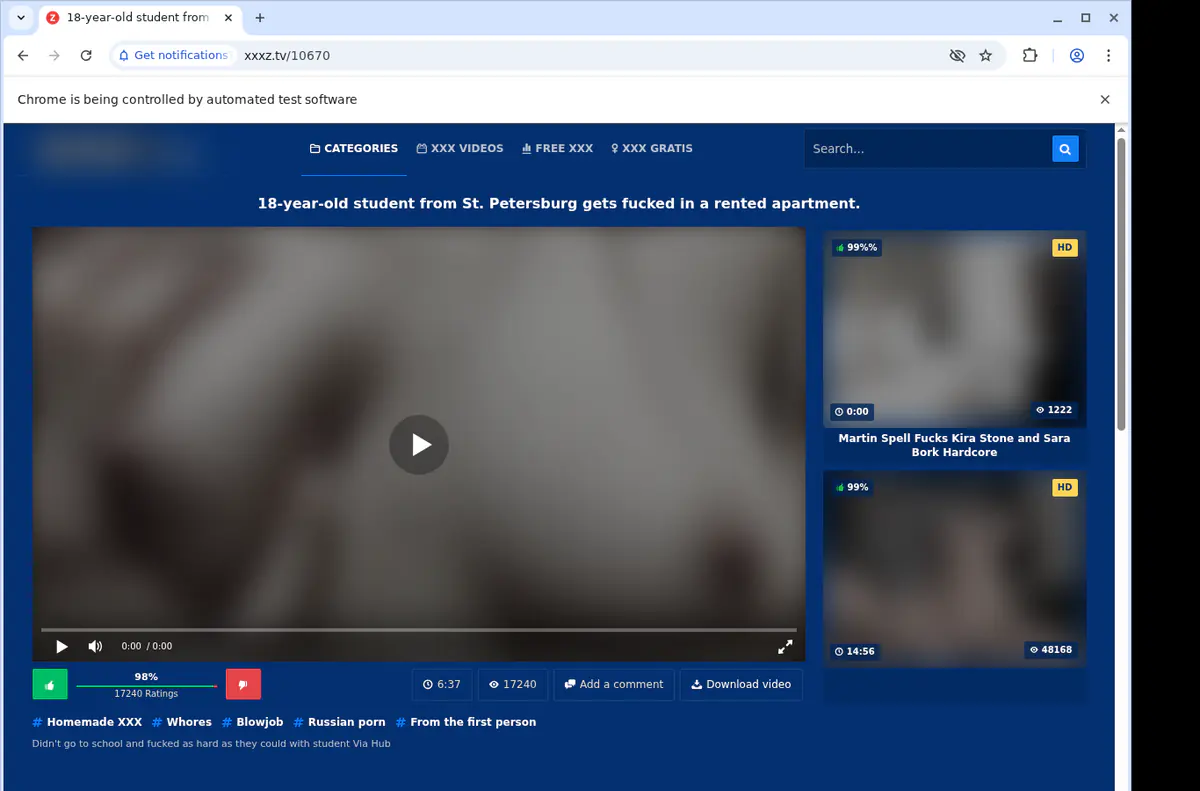 Xxxtv Video Downloader browser extension screenshot 2